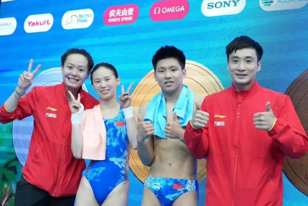 阿拉徐汇囡囡又夺金啦！中国队世锦赛跳水混合团体夺冠